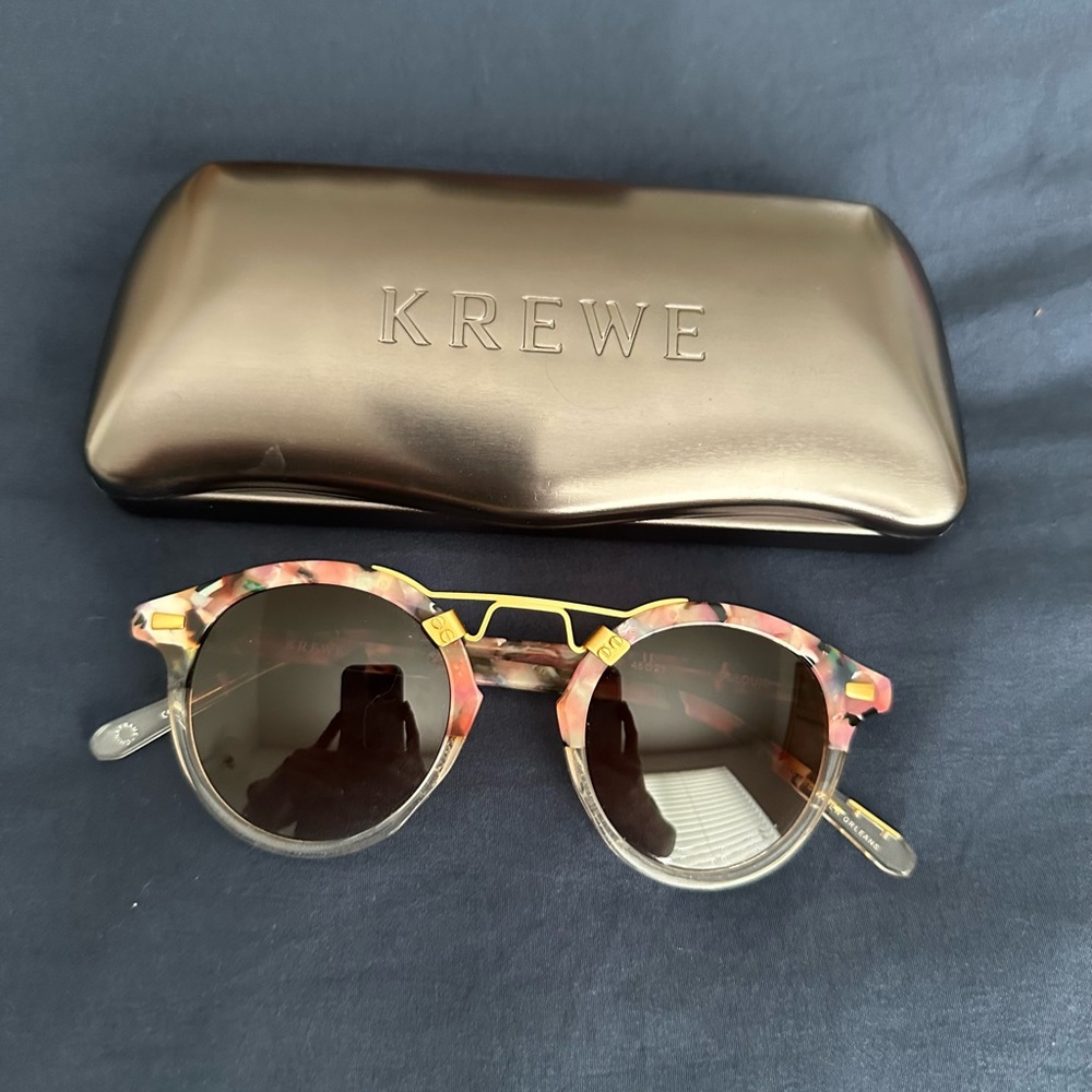 KREWE Multicolor Round Sunglasses